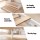 Artiss Single Pine Bed Frame with Pull Out Trundle White Fits Standard Australian Single Mattress 196x98cm