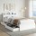 Artiss Aura Single Bed Frame White with USB Charging Ports Headboard Storage and 2 Underbed Drawers Plywood Slats
