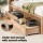 Artiss 2pcs Under Bed Storage Drawers Wooden Rolling Drawers Rustic Brown for King Single Queen Beds