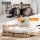 Artiss 2pcs Under Bed Storage Drawers Wooden Rolling Drawers Rustic Brown for King Single Queen Beds