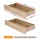 Artiss 2 Pack Under Bed Storage Drawers Wooden Rolling Drawers Rustic Brown 93.5 x 40 x 19 cm Storage