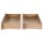 Artiss 2 Pack Under Bed Storage Drawers Wooden Rolling Drawers Rustic Brown 93.5 x 40 x 19 cm Storage