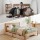 Artiss 2 Pack Under Bed Storage Drawers Wooden Rolling Drawers Rustic Brown 93.5 x 40 x 19 cm Storage