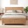Artiss Walnut Single Wooden Bed Frame Pine Plywood Particle Wood 14 Slats 7 Legs Sturdy Support Fit Single Mattress