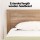 Artiss Walnut Single Wooden Bed Frame Pine Plywood Particle Wood 14 Slats 7 Legs Sturdy Support Fit Single Mattress