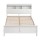 Artiss Conqueror Queen Bed Frame White Solid Pine Headboard Storage Hinged Shelf Plywood Slats Reinforced