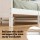 Artiss Conqueror Single Bed Frame with Storage Headboard Footboard Solid Pine Slatted Base White 1.0