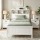 Artiss Conqueror Single Bed Frame with Storage Headboard Footboard Solid Pine Slatted Base White 1.0