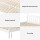 Artiss Sofie Queen Bed Frame Solid Pine Wooden Platform with 2 Trundle Drawers White Plywood Slats Headboard