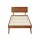 Artiss Splay Single Bed Frame, Pinewood, Walnut Finish, Sturdy Slats, Easy Assembly, Fits Standard Australian Mattress