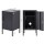 ArtissIn Artiss Bedside Table Metal Cabinet, Cold Rolled Steel, 38x40x69cm, Black, Modern Design, Spacious Storage