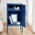 ArtissIn Artiss Bedside Table Metal Cabinet, Cold Rolled Steel, 38x40x69cm, Midnight Blue, Modern Storage Locker