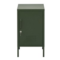ArtissIn Artiss Bedside Table Metal Cabinet, Cold Rolled Steel, Green, 38x40x69cm - Stylish Storage Solution