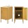 ArtissIn Artiss Bedside Table Metal Cabinet, Cold Rolled Steel, Yellow, 38x40x69cm, Modern Storage Solution