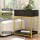 Artiss MASON Black Bedside Table with Drawers & Shelf Storage, Gold Frame, Easy Assembly, 46x30x61cm, Glam Deco Style