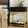 Artiss MASON Black Bedside Table with Drawers & Shelf Storage, Gold Frame, Easy Assembly, 46x30x61cm, Glam Deco Style