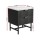 Artiss Bedside Table MDF 43.5x39x55cm Black - 2 Drawers, Stylish Bedroom Storage, Easy Assembly, 1-Year Warranty