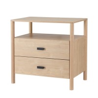 Artiss Bedside Table Nightstand, Pine, 73x45x71.5cm, 2 Drawers, Stylish & Functional Bedroom Storage Solution