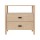 Artiss Bedside Table Nightstand, Pine, 73x45x71.5cm, 2 Drawers, Stylish & Functional Bedroom Storage Solution