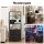 Artiss Tall Bedside Table with RGB LED Lighting Built in Charging Station 2 USB 2 AC Foldable Drawers