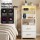 Artiss Tall LED Bedside Table with Built in Charging Station 2 USB 2 AC Foldable Drawers White 101cm