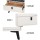 Artiss AIKA Smart Bedside Table 2 Drawers, Wireless Charging, Bluetooth Speaker, LED, Metal Legs, White 50x40x45cm