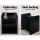 Artiss FARA Black Bedside Table with Drawer & Shelf - Durable 15mm LDF Board, Solid Build, 37x34x45cm, Easy to Clean