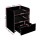 Artiss 2X FARA Bedside Table Black, 1 Drawer with Shelf, 15mm LDF Board, Safe Corners, 37x34x45cm,