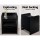 Artiss 2X FARA Bedside Table Black, 1 Drawer with Shelf, 15mm LDF Board, Safe Corners, 37x34x45cm,