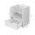 Artiss FARA White Bedside Table with 1 Drawer & Shelf, 15mm LDF Board, Solid Construction, Easy Clean, 37x34x45cm