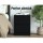 Artiss Pepe 2x Bedside Tables, 2 Drawers, 15mm Particle Board, Handleless Design, 40x39.5x50cm, Black