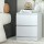 Artiss Pepe White Bedside Table with 2 Drawers, 15mm Particle Board, Handle-less Design, 40x39.5x50cm, Easy to Clean
