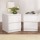 Artiss Pepe 2x Bedside Tables, 2 Drawers, 15mm Particle Board, Handle-less Design, 40x39.5x50cm, White