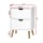 Artiss Bedside Table, Particle Board, White, 40x30x50cm, Scandinavian Style, 2 Drawers, Easy Assembly, Anti-Rust Slides