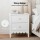 Artiss White Bedside Table with 2 Drawers, MDF Material, 40x30x50cm, Easy Clean, Anti-Tip Kit, Ideal for Bedrooms