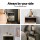 Artiss Bedside Table, Particle Board, 40x38x62cm, Wood Finish, 2 Drawers, Open Shelf, Industrial Style, Easy Assembly