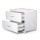 Artiss Bedside Table with 2 Drawers, MDF, High Gloss White, 59x40x51cm - Modern Design, Ample Storage, Easy Assembly