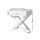 Artiss Qara White Bedside Table with Drawer - Stylish Cross-Leg Design, E1 Particle Board, 20kg Capacity, Easy Assembly