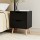 Artiss BODEN Black Bedside Table with 2 Drawers, 15mm Particle Board, 40x30x50cm, Splayed Beech Legs, Anti-R