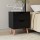 Artiss 2 x Black Bedside Tables with 2 Drawers - BODEN, 15mm Thick Particle Board, 40x30x50cm, Beech Legs
