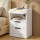 Artiss LED Bedside Table Nightstand with Charging Station RGB Lighting 2 Drawers White 40x35x60cm Pack