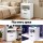 Artiss LED Bedside Table Nightstand with Charging Station RGB Lighting 2 Drawers White 40x35x60cm Pack