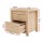 Artiss Bedside Table 2 Drawers, Pine, 48x39x53cm, Beige - MAXI Series, Modern Storage Solution