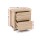 Artiss Maxi 2x Bedside Tables with 2 Drawers, Thick Pine Look, 48x39x53cm, Modern Storage Nightstands, Beige