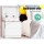 Artiss 2X White Bedside Table with 2 Drawers & Lift-up Storage, 15mm Melamine Particle Board, 45x35x52cm, Modern Design