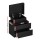 Artiss COLEY Black LED Bedside Table Set of 2 with 16-Colour Lights, 2 Drawers, Lift-up Storage, Particle Board & MDF