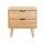 Artiss Bedside Table 2 Drawers, Pine Wood, 50x40x50cm, Scandinavian Design, Anti-Slip, Ample Storage, Easy Assembly