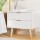 Artiss Bedside Table with 2 Drawers, White, Pine Legs, 50x40x50cm - Durable, Stylish, Easy Assembly, 1-Year Warranty