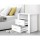 Artiss 2 x Bedside Table with 2 Drawers and Shelf, White, 15mm Particle Board, 51.5x39.5x54cm, Modern