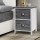 Artiss Sage Bedside Table Set of 2 - 18mm Paulownia Wood & MDF, Vintage Grey, 38x28x45.5cm, Smooth Drawers